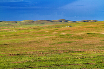 The endless landscape of Mongolia	