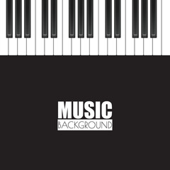 Fototapeta premium Piano vector background with piano keys . This design is perfect for backgrounds, banners, greeting cards, posters with text inscription, Classic social media posts. vector