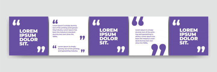 Quote Layout for Social Media Carousel Post