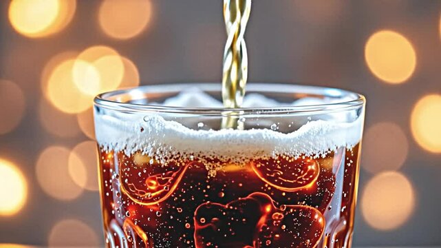 pouring a glass of beer