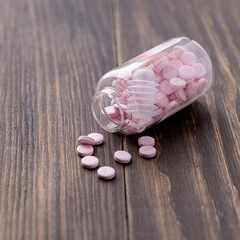 Variety of medicines and drugs.Medicine and healthcare concept.Variety of medicines and...