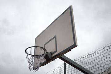 Basketball, backboard, sports and recreation.
