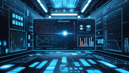 Technological background with mathematical notations and scientific diagrams for artificial intelligence and analysis