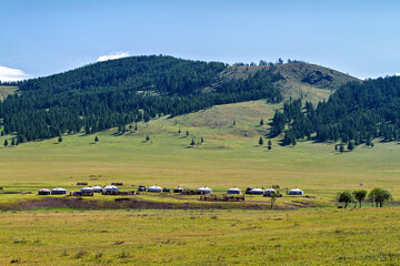 The endless landscape of Mongolia	