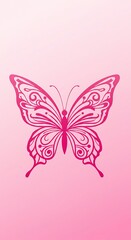 Pink Porcelain Wings AI Generated