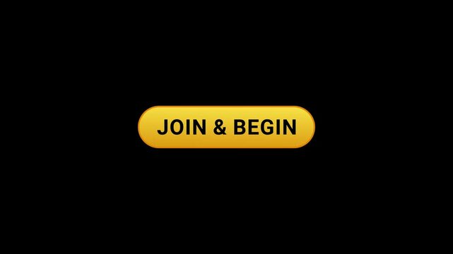 Join and begin Yellow Shine Button Animation