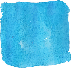 blue watercolor element isolated