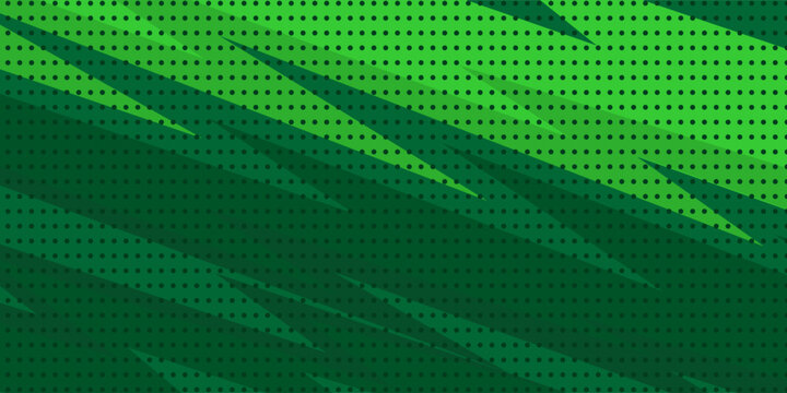 Green abstract background with sharp geometric pattern, for sports, gaming themed design