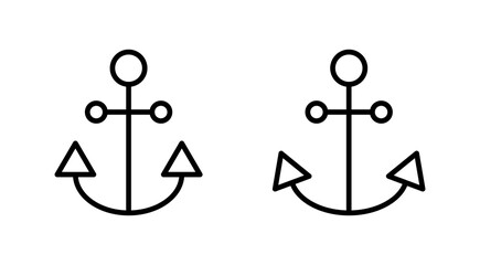 Anchor icon vector. Anchor sign and symbol. Anchor marine icon.