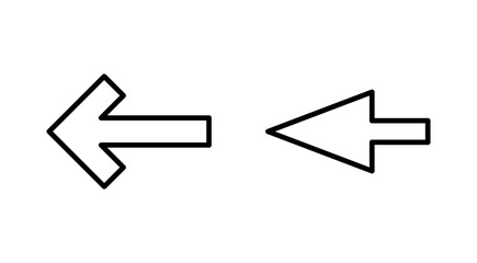 Arrow icon vector. Arrow sign and symbol for web design.