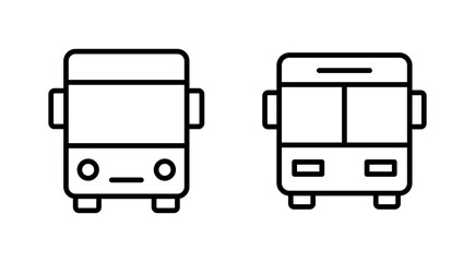 Bus icon vector. bus sign and symbol