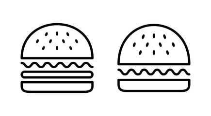Burger icon vector. burger sign and symbol. hamburger