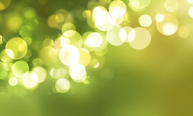 Fototapeta premium Abstract Verdant Bokeh of Natural Spring Light