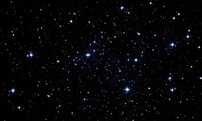 Obraz premium Captivating Dark Night Sky With Brilliant Stars