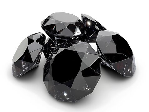 Black diamonds pile
