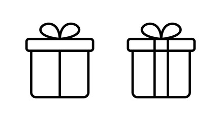 Gift icon vector. gift sign and symbol. birthday gift
