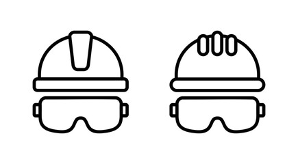 Helmet icon vector. Motorcycle helmet sign and symbol. Construction helmet icon. Safety helmet