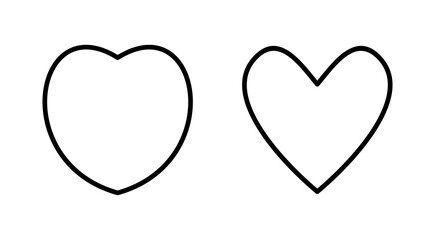 Love icon vector. Heart sign and symbol. Like icon vector.