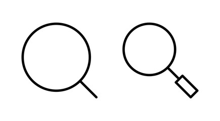 Search icon vector. search magnifying glass sign and symbol