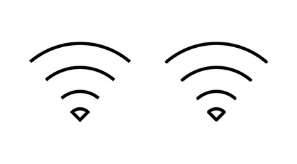 Wifi icon vector. signal sign and symbol. Wireless  icon