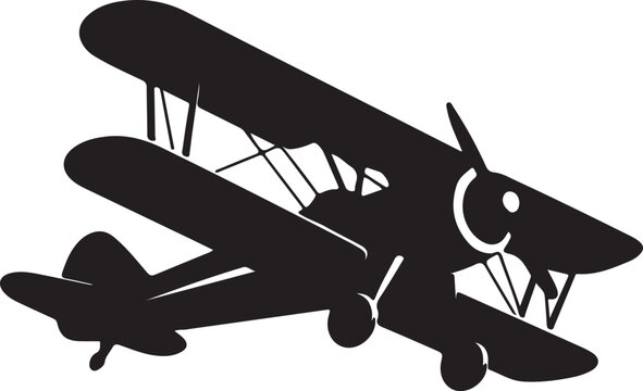 A silhouette illustration of a vector art