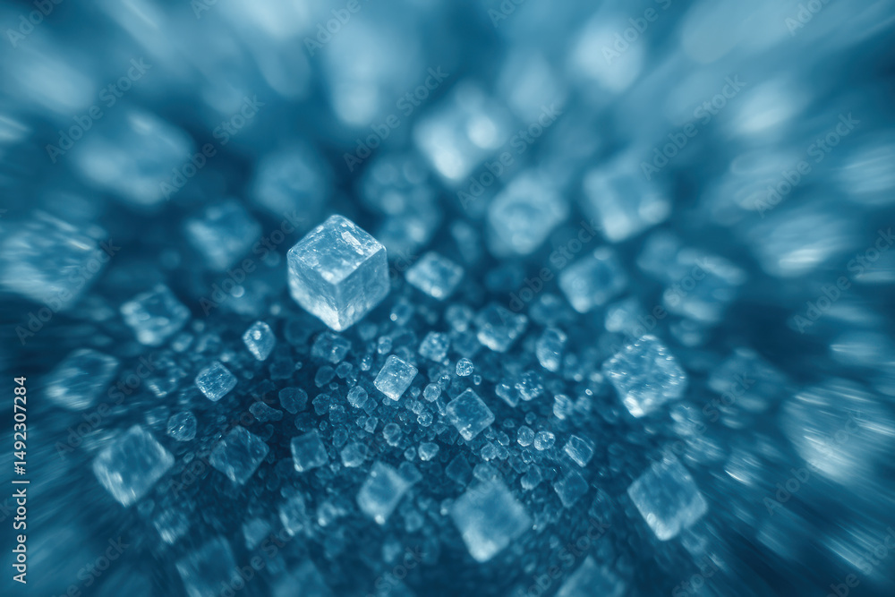 Poster crystalline pharmaceutical ingredient particles active form appear as small cubes with sharp edges m