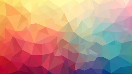 Obraz premium Modern low poly 3D polygonal background with soft color palette and geometric triangle pattern, ideal for presentations and banners.