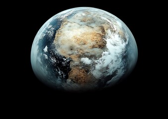 Fototapeta premium Earth from space, detailed view