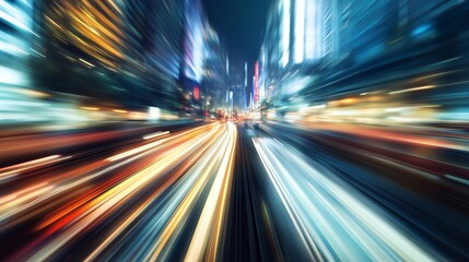 Fast-Paced City Nightlife