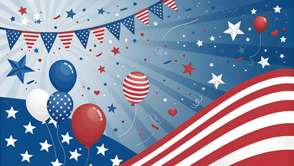 Fototapeta premium fourth of july fireworks