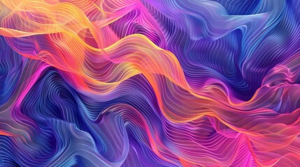 Colorful abstract minimalistic background featuring vibrant gradient and delicate grain texture, perfect for modern design projects.
