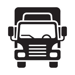 Commercial Transport Truck Vector Illustration for Logistics Industry Design