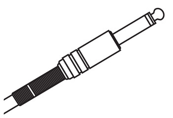Guitar Jack Plug Outline