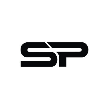 Initial letter SP logo design template vector