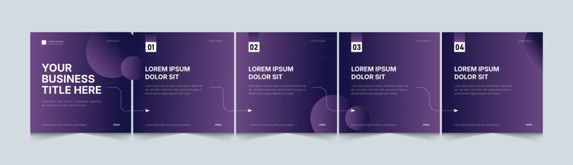 Editable Minimal Corporate Social Media Carousel Template. Microblog Carousel Template For Social Media Post. carousel slide background Layout for Instagram & LinkedIn.