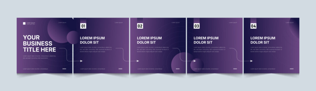 Editable Minimal Corporate Social Media Carousel Template. Microblog Carousel Template For Social Media Post. carousel slide background Layout for Instagram & LinkedIn.