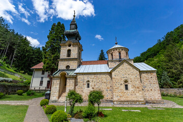 Fototapeta premium Tronosa Monastery, western Serbia