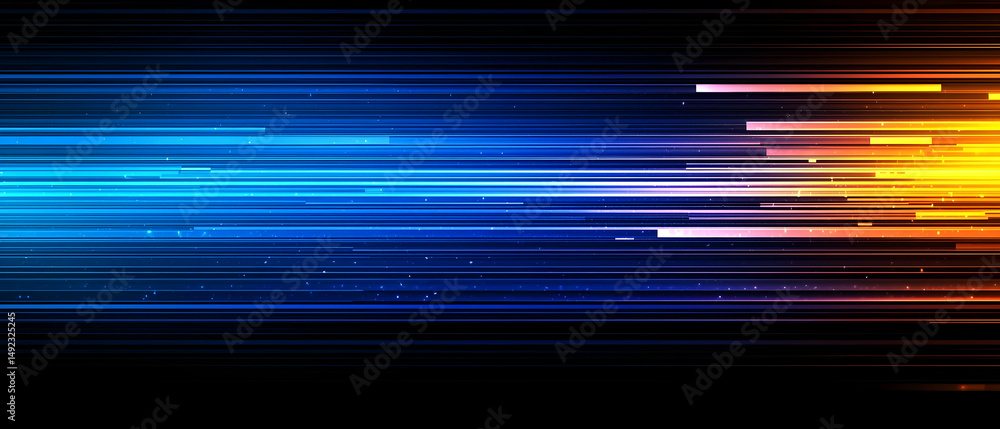 Poster abstract colorful lines speed motion background design