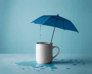 Umbrella, Protection and Security Concept generative ai