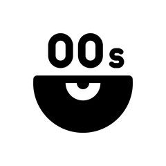 A stylized black and white graphic featuring the text 