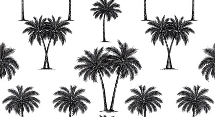 Midnight Palms AI Generated