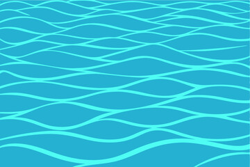 Fototapeta premium Abstract blue water wave pattern with transparent background