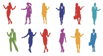 Empowered Silhouettes: A Spectrum of Success AI Generated