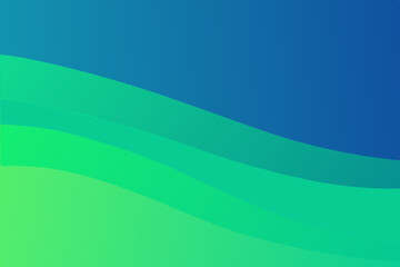 Fototapeta premium Abstract gradient waves of blue and green with transparency elements