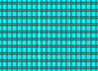 Blue and Black Checkered Fabric Texture