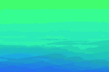 Obraz premium Abstract layered gradient in blues and greens on a white background