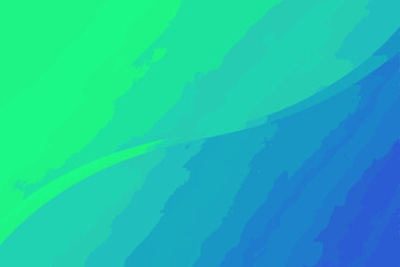 Abstract watercolor background with transparent gradients in blue and green