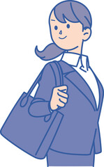 スーツ姿の女性