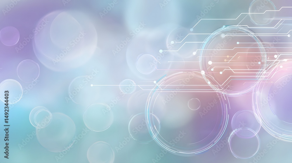Poster abstract ai inspired learning system concept