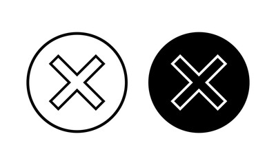 Close icon vector illustration. Delete sign and symbol. cross sign